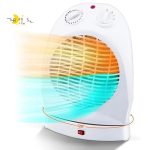2000 W, 120° Portable Fan Heater With 2 Heat Settings, Electric Room Heaters