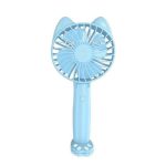 Handheld Mini Fan Portable Rechargeable Cat Ear Shaped USB Fan