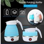 600ML Foldable Electric Travel Kettle Portable Water Boiler For Home Hotel Camping Use Fast Heating Mini Tea Maker Pot